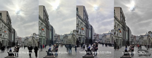 Сравнительный тест камер флагманских смартфонов (2022): Apple iPhone 13 Pro Max, Huawei P50 Pro, Samsung Galaxy S22 Ultra, Xiaomi Mi 11 Ultra 